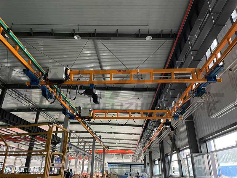 越力重工KBK起重機在遼寧汽車零部件安裝現(xiàn)場